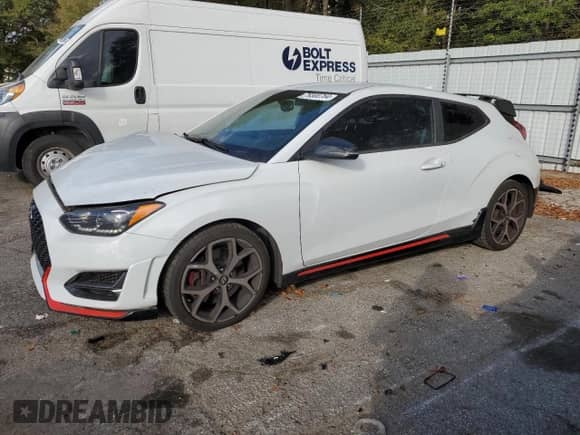 2019 Hyundai Veloster N с VIN KMHT36AH4KU001624, выставлен на аукционе Copart как лот 79300764 с пробегом 23 232 миль миль и Списание • Salvage title. История ставок и продаж доступна на DreamBid. Изображение 1.