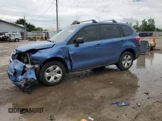 2016 Subaru Forester 2.5i with VIN JF2SJAAC6GG560791, listed as a Copart auction lot 66393345 with 176,118 mi miles and Salvage title. Bid and sale history available at DreamBid. Image 1.