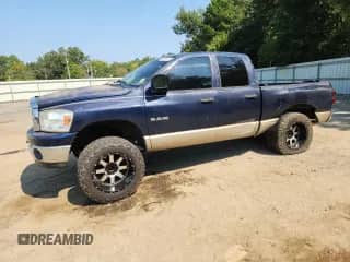 2008 Dodge 1500 SLT with VIN 1D7HU18N38J178851, listed as a Copart auction lot 80916075 with 246,595 mi miles and Salvage title. Bid and sale history available at DreamBid. Image 1.