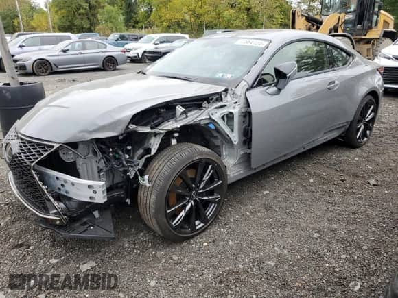2023 Lexus RC 350 F Sport with VIN JTHGZ5DC5P5012310, listed as a Copart auction lot 72584724 with 2,658 mi miles and Salvage title. Bid and sale history available at DreamBid. Image 1.