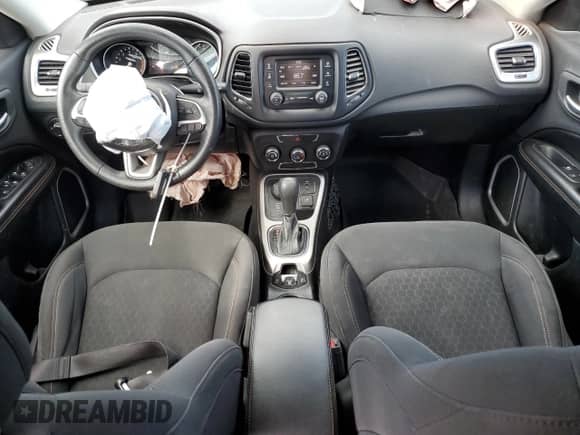 2017 Jeep Compass Sport with VIN 3C4NJDAB4HT698654, listed as a Copart auction lot 65843755 with 152,392 mi miles and Salvage title. Bid and sale history available at DreamBid. Image 8.