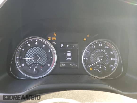 2020 Hyundai Elantra SE with VIN 5NPD74LFXLH603730, listed as a Copart auction lot 81372955 with 71,714 mi miles and Salvage title. Bid and sale history available at DreamBid. Image 9.