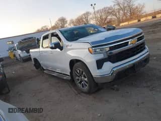 2024 Chevrolet Silverado 1500 LT z VIN 1GCUDDED9RZ335498, wystawiony jako IAAI lot #41130281 z przebiegiem Nie podano mil oraz . Historia ofert i sprzedaży dostępna na DreamBid. Obrazek 1.