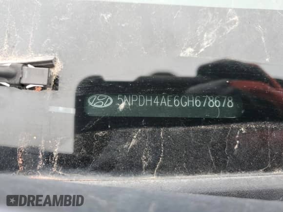 2016 Hyundai Elantra SE с VIN 5NPDH4AE6GH678678, выставлен на аукционе Copart как лот 82311445 с пробегом Не указан миль и Списание • Salvage title. История ставок и продаж доступна на DreamBid. Изображение 12.