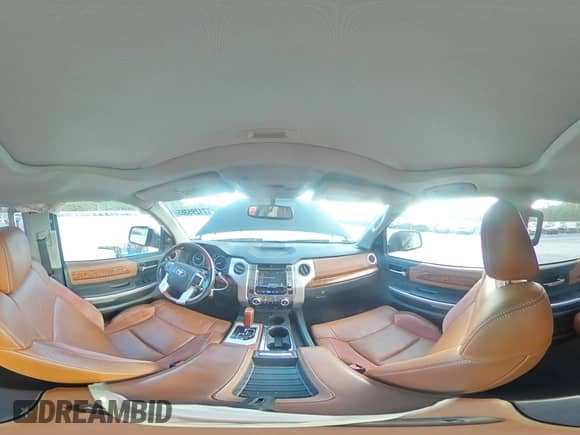 2016 Toyota Tundra Platinum with VIN 5TFGW5F16GX208427, listed as a Copart auction lot 71295365 with 150,184 mi miles and Salvage title. Bid and sale history available at DreamBid. Image 14.