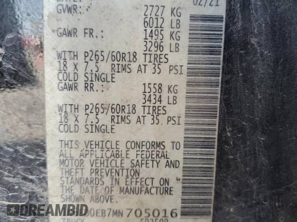 2021 Nissan Frontier SV z VIN 1N6ED0EB7MN705016, wystawiony jako Copart lot #64076235 z przebiegiem 32 843 mil mil oraz Szkoda całkowita • Salvage title. Historia ofert i sprzedaży dostępna na DreamBid. Obrazek 12.
