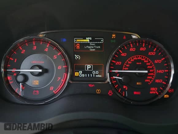 2016 Subaru WRX Limited with VIN JF1VA1J66G8811458, listed as a Copart auction lot 83972205 with 91,111 mi miles and Salvage title. Bid and sale history available at DreamBid. Image 9.