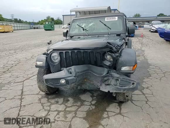 2022 Jeep Wrangler Willys with VIN 1C4GJXANXNW150765, listed as a Copart auction lot 68380895 with 78,185 mi miles and Salvage title. Bid and sale history available at DreamBid. Image 14.