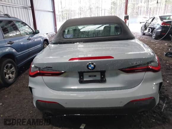 2024 BMW 4 Series 430i xDrive with VIN WBA43AT00RCN83317, listed as a IAAI auction lot 41211849 with 12,000 mi miles and . Bid and sale history available at DreamBid. Image 17.