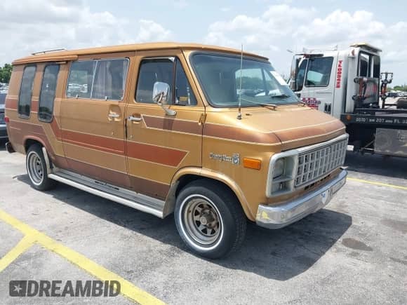 1981 Chevrolet Chevy Van with VIN 1GCEG25H2B7144798, listed as a IAAI auction lot 42442170 with 142,944 mi miles and . Bid and sale history available at DreamBid. Image 1.