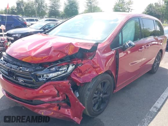 2023 Honda Odyssey Sport z VIN 5FNRL6H7XPB038432, wystawiony jako IAAI lot #42668748 z przebiegiem 28 642 mil mil oraz . Historia ofert i sprzedaży dostępna na DreamBid. Obrazek 2.