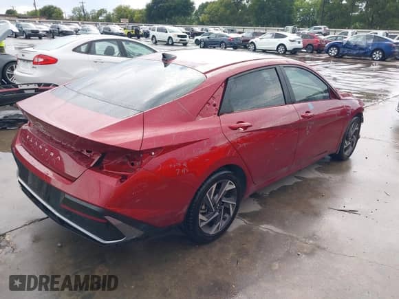 2024 Hyundai Elantra SEL with VIN KMHLS4DG6RU770890, listed as a IAAI auction lot 42989400 with 12,346 mi miles and . Bid and sale history available at DreamBid. Image 4.