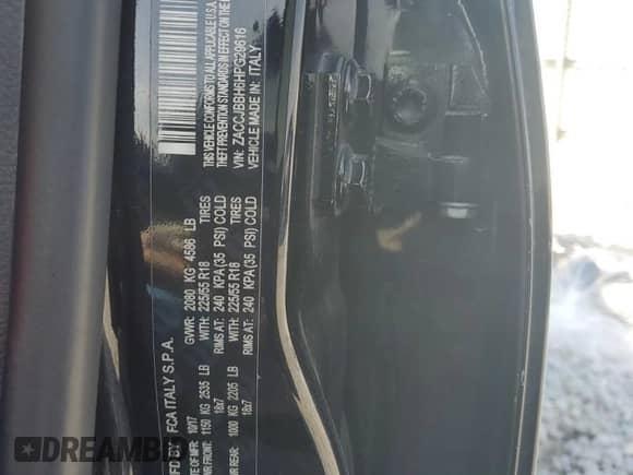 2017 Jeep Renegade Altitude with VIN ZACCJBBH6HPG29616, listed as a Copart auction lot 48911005 with 121,526 mi miles and Salvage title. Bid and sale history available at DreamBid. Image 14.