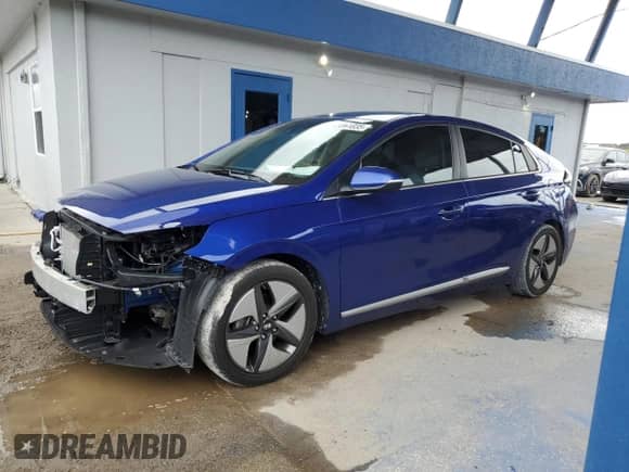 2021 Hyundai Ioniq Limited with VIN KMHC05LC9MU255188, listed as a Copart auction lot 65061035 with 20,111 mi miles and Salvage title. Bid and sale history available at DreamBid. Image 1.