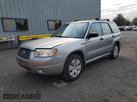 2008 Subaru Forester X with VIN JF1SG63648H733291, listed as a Copart auction lot 81510185 with 37,781 mi miles and Salvage title. Bid and sale history available at DreamBid. Image 1.