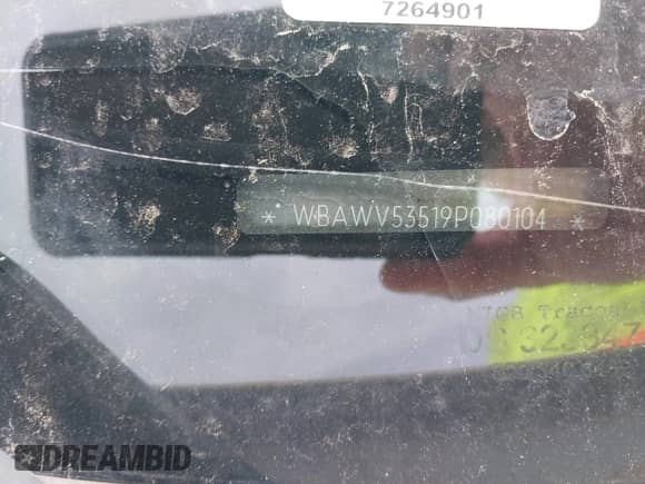 2009 BMW 3 Series 328i xDrive with VIN WBAWV53519P080104, listed as a IAAI auction lot 41969400 with Not provided miles and . Bid and sale history available at DreamBid. Image 11.