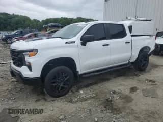 2024 Chevrolet Silverado 1500 Custom Trail Boss с VIN 3GCPDCEK5RG415550, выставлен на аукционе Copart как лот 62871545 с пробегом 14 296 миль миль и Списание • Salvage title. История ставок и продаж доступна на DreamBid. Изображение 1.