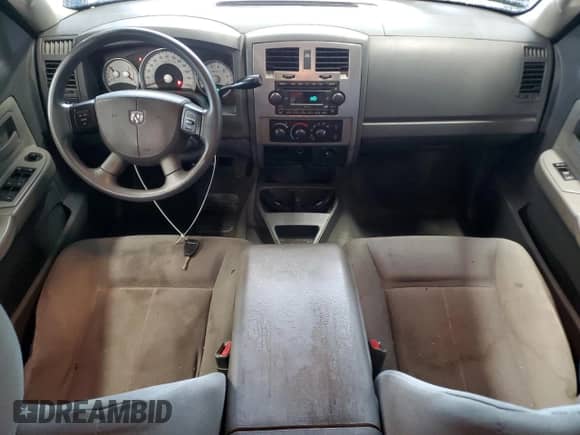 2006 Dodge Dakota SLT with VIN 1D7HW48K66S534539, listed as a Copart auction lot 57680025 with 249,901 mi miles and Salvage title. Bid and sale history available at DreamBid. Image 8.