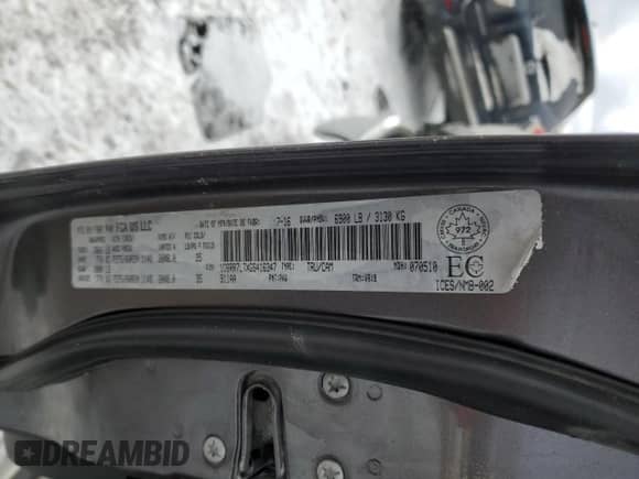 2016 Ram 1500 SLT with VIN 1C6RR7LTXGS416347, listed as a Copart auction lot 42046765 with 104,065 mi miles and Salvage title. Bid and sale history available at DreamBid. Image 14.