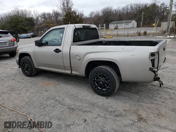 2009 Chevrolet Colorado Work Truck with VIN 1GCCS149698113231, listed as a Copart auction lot 47556575 with 55,593 mi miles and Salvage title. Bid and sale history available at DreamBid. Image 2.
