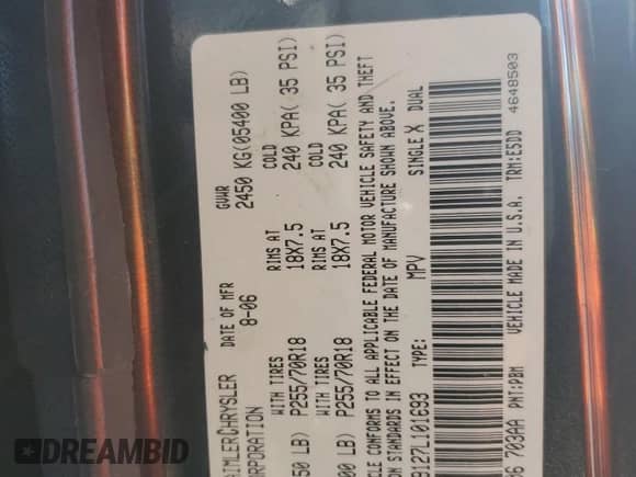 2007 Jeep Wrangler Unlimited Sahara z VIN 1J4GA59127L101693, wystawiony jako Copart lot #84449745 z przebiegiem 226 790 mil mil oraz Szkoda całkowita • Salvage title. Historia ofert i sprzedaży dostępna na DreamBid. Obrazek 13.