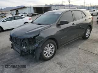 2020 Chevrolet Equinox LS with VIN 3GNAXHEV2LS654568, listed as a Copart auction lot 87650555 with 65,706 mi miles and Salvage title. Bid and sale history available at DreamBid. Image 1.