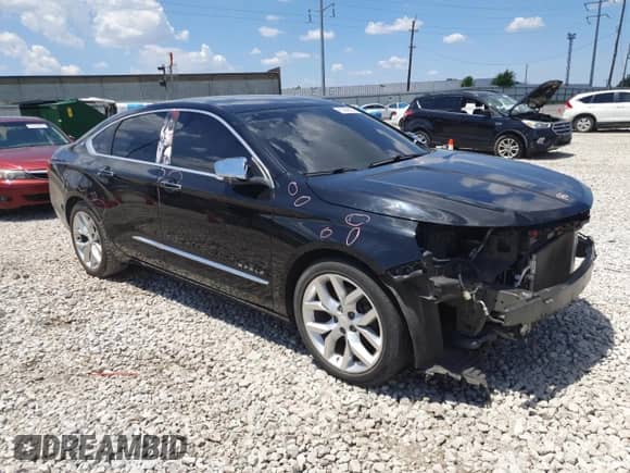 2015 Chevrolet Impala LTZ with VIN 1G1155SL0FU100586, listed as a Copart auction lot 63399605 with Not provided miles and Salvage title. Bid and sale history available at DreamBid. Image 4.