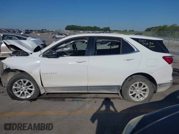 2018 Chevrolet Equinox LT with VIN 2GNAXSEV8J6194163, listed as a IAAI auction lot 43099831 with 97,376 mi miles and . Bid and sale history available at DreamBid. Image 13.