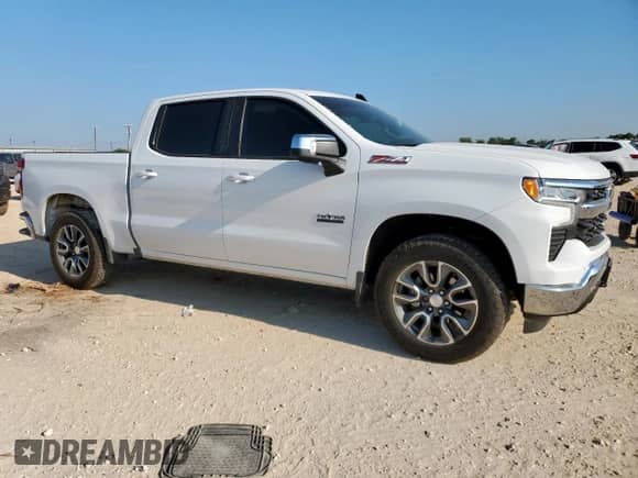 2024 Chevrolet Silverado 1500 LT with VIN 2GCUDDED9R1170562, listed as a Copart auction lot 69700495 with 24,850 mi miles and Salvage title. Bid and sale history available at DreamBid. Image 4.