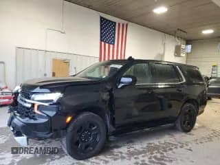 2022 Chevrolet Tahoe Commercial with VIN 1GNSKLED5NR271095, listed as a Copart auction lot 81087534 with 23,252 mi miles and Salvage title. Bid and sale history available at DreamBid. Image 1.