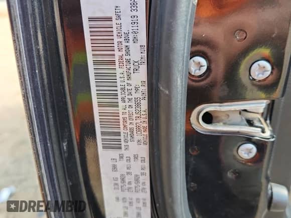 2018 Ram 1500 Big Horn with VIN 1C6RR7LT8JS238655, listed as a Copart auction lot 80570695 with 180,376 mi miles and Salvage title. Bid and sale history available at DreamBid. Image 12.