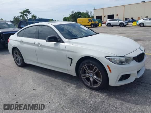 2016 BMW 4 Series 435i xDrive z VIN WBA4B3C58GG528016, wystawiony jako IAAI lot #42734210 z przebiegiem 88 557 mil mil oraz . Historia ofert i sprzedaży dostępna na DreamBid. Obrazek 1.