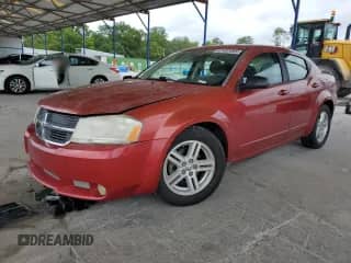 2008 Dodge Avenger SXT with VIN 1B3LC56K68N607871, listed as a Copart auction lot 67487095 with 105,451 mi miles and Salvage title. Bid and sale history available at DreamBid. Image 1.