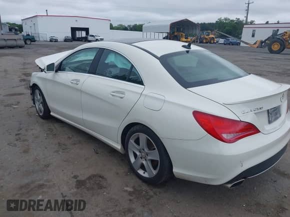 2016 Mercedes-Benz CLA 250 with VIN WDDSJ4GB3GN389742, listed as a IAAI auction lot 42509146 with 153,610 mi miles and . Bid and sale history available at DreamBid. Image 3.
