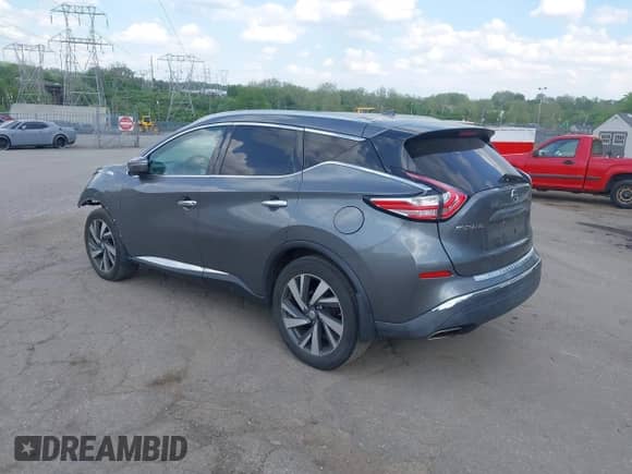 2015 Nissan Murano Platinum with VIN 5N1AZ2MG9FN212447, listed as a IAAI auction lot 42178789 with 113,373 mi miles and . Bid and sale history available at DreamBid. Image 3.