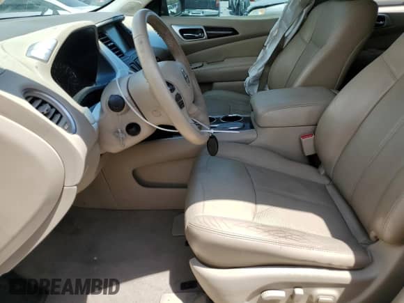 2014 Nissan Pathfinder Platinum Hybrid with VIN 5N1CR2MN2EC635484, listed as a Copart auction lot 59542485 with 163,462 mi miles and Salvage title. Bid and sale history available at DreamBid. Image 7.