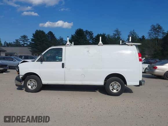 2019 Chevrolet Express Cargo with VIN 1GCWGAFGXK1144071, listed as a IAAI auction lot 42935710 with 130,699 mi miles and . Bid and sale history available at DreamBid. Image 14.