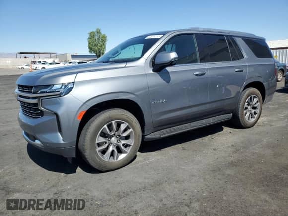 2022 Chevrolet Tahoe LT z VIN 1GNSKNKD2NR314615, wystawiony jako Copart lot #62824285 z przebiegiem Nie podano mil oraz Szkoda całkowita • Salvage title. Historia ofert i sprzedaży dostępna na DreamBid. Obrazek 1.