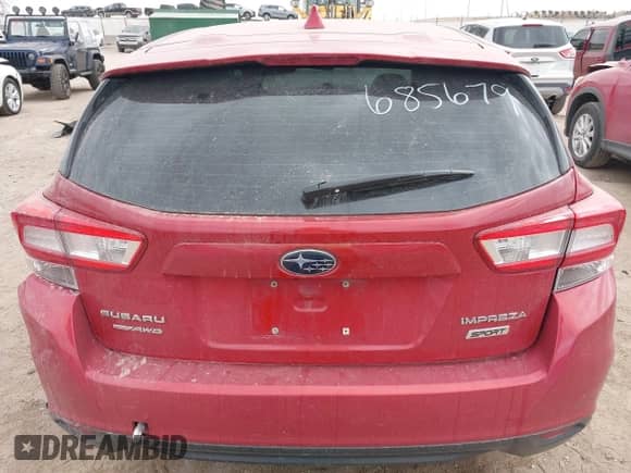 2018 Subaru Impreza Special Sports with VIN 4S3GTAK67J3718755, listed as a IAAI auction lot 41870079 with Not provided miles and . Bid and sale history available at DreamBid. Image 15.