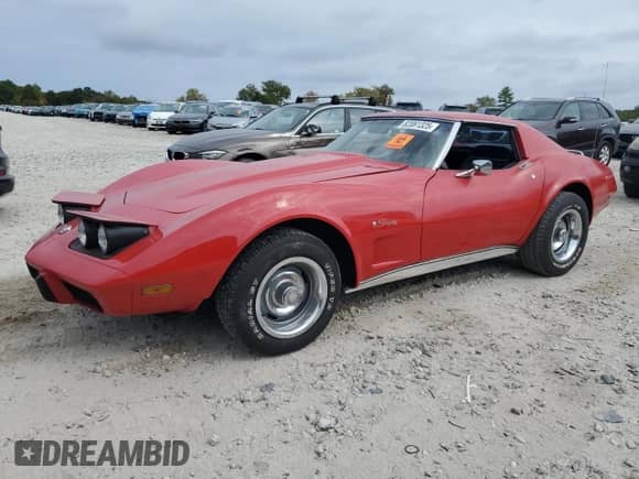 1976 Chevrolet Corvette with VIN IZ37L6S434560, listed as a Copart auction lot 82061325 with Not provided miles and Clean title. Bid and sale history available at DreamBid. Image 1.