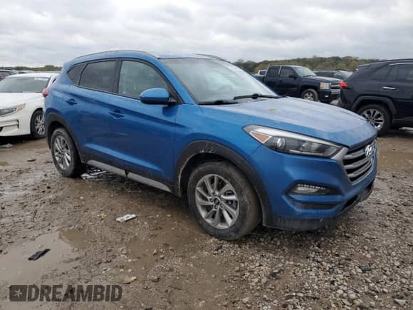 2018 Hyundai Tucson SEL z VIN KM8J33A40JU776794, wystawiony jako Copart lot #90364525 z przebiegiem 306 903 mil mil oraz Czysty tytuł • Clean title. Historia ofert i sprzedaży dostępna na DreamBid. Obrazek 4.