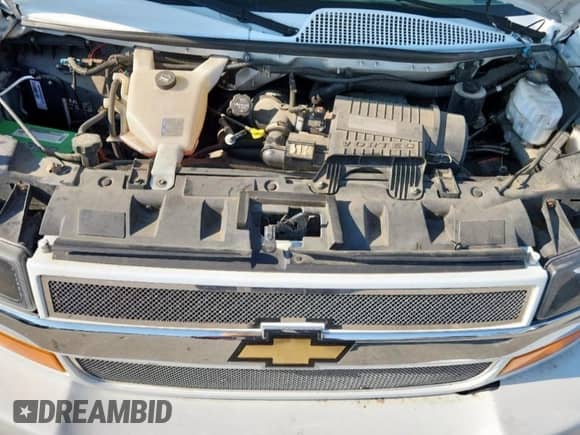2019 Chevrolet Express Passenger LT с VIN 1GAZGPFG0K1264129, выставлен на аукционе Copart как лот 71447185 с пробегом 54 600 миль миль и Списание • Salvage title. История ставок и продаж доступна на DreamBid. Изображение 12.