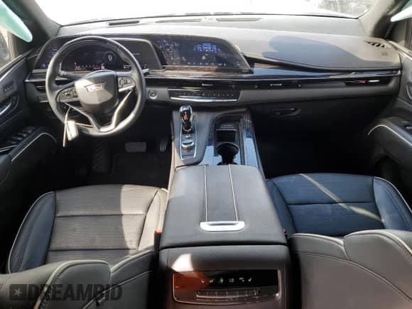 2023 Cadillac Escalade 4WD Sport with VIN 1GYS4FKL6PR285326, listed as a Copart auction lot 56705755 with 47,645 mi miles and Salvage title. Bid and sale history available at DreamBid. Image 8.