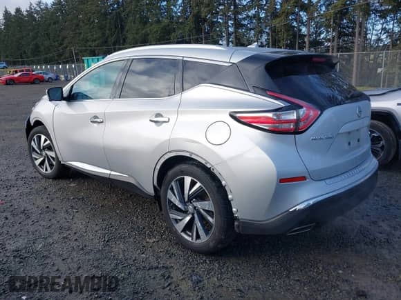 2015 Nissan Murano Platinum with VIN 5N1AZ2MH4FN248409, listed as a IAAI auction lot 41751567 with 84,776 mi miles and . Bid and sale history available at DreamBid. Image 3.