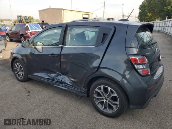 2019 Chevrolet Sonic LT with VIN 1G1JD6SB7K4149780, listed as a Copart auction lot 80533515 with 3,450 mi miles and Salvage title. Bid and sale history available at DreamBid. Image 2.
