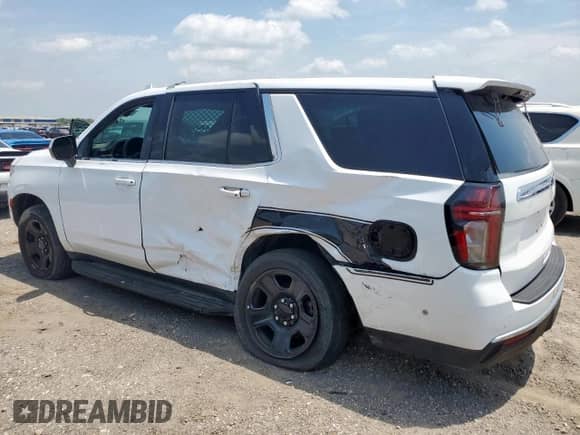 2023 Chevrolet Tahoe Commercial with VIN 1GNSCLED3PR353729, listed as a Copart auction lot 54516935 with 20,000 mi miles and Salvage title. Bid and sale history available at DreamBid. Image 2.