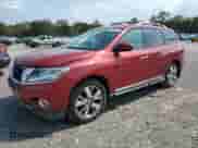 2015 Nissan Pathfinder Platinum with VIN 5N1AR2MM1FC702639, listed as a Copart auction lot 81580825 with 117,325 mi miles and Salvage title. Bid and sale history available at DreamBid. Image 1.