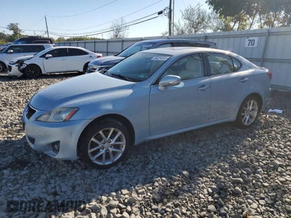 2012 Lexus IS 250 z VIN JTHCF5C28C5054156, wystawiony jako Copart lot #84234695 z przebiegiem 193 657 mil mil oraz Szkoda całkowita • Salvage title. Historia ofert i sprzedaży dostępna na DreamBid. Obrazek 1.