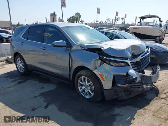 2024 Chevrolet Equinox LT с VIN 3GNAXTEG6RL260661, выставлен на аукционе IAAI как лот 43171567 с пробегом 27 818 миль миль и . История ставок и продаж доступна на DreamBid. Изображение 1.