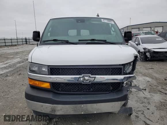 2019 Chevrolet Express Passenger LT с VIN 1GAZGPFG5K1227870, выставлен на аукционе Copart как лот 47118965 с пробегом 65 464 миль миль и Списание • Salvage title. История ставок и продаж доступна на DreamBid. Изображение 5.